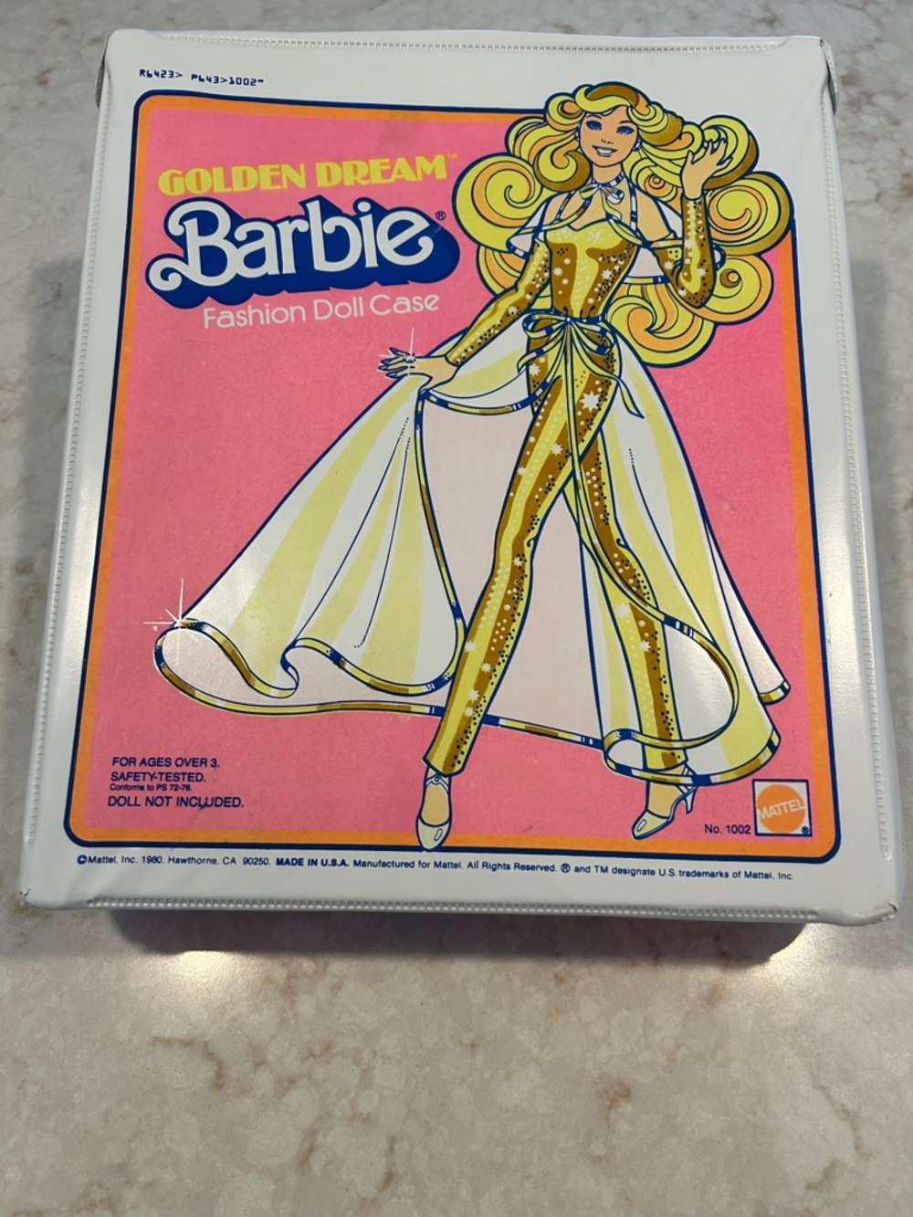 Golden Dream Barbie Fashion Doll Case - Pink & Gold